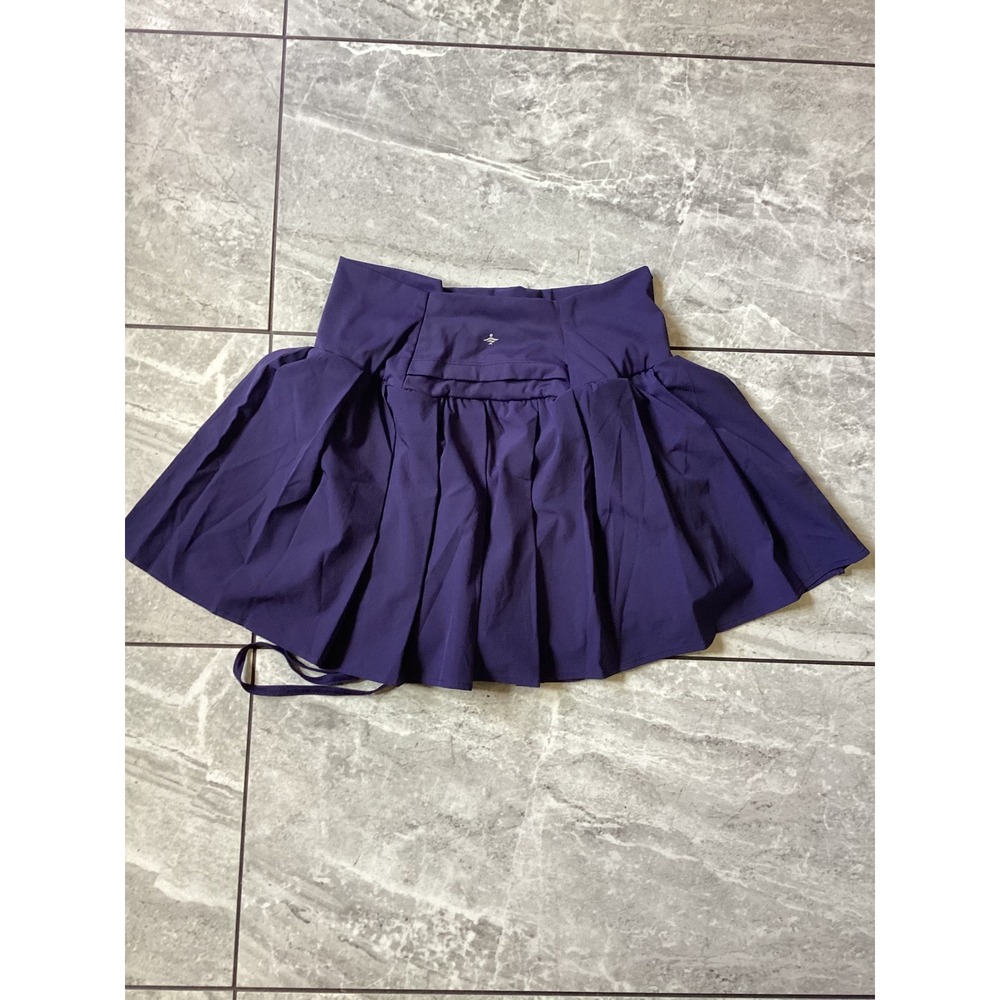 Halara NWOT Navy Pleated Tennis Skort High Waisted Active Skirt with Shorts L - Picture 2 of 9